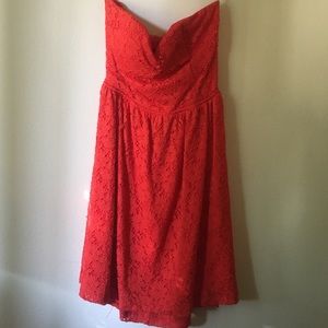 FIERY RED HOMECOMING DRESS